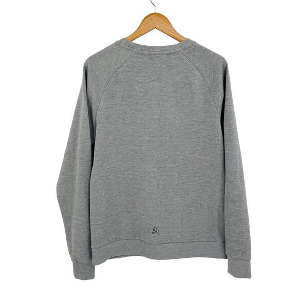Peloton Craft gray crew neck sweatshirt with zipper pocket detail size medium - Picture 5 of 6